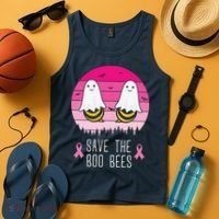 Save The Bbo Bees Breast Cancer Awareness Tank Top thumb 4