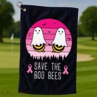 Save The Bbo Bees Breast Cancer Awareness Golf Towel thumb 1