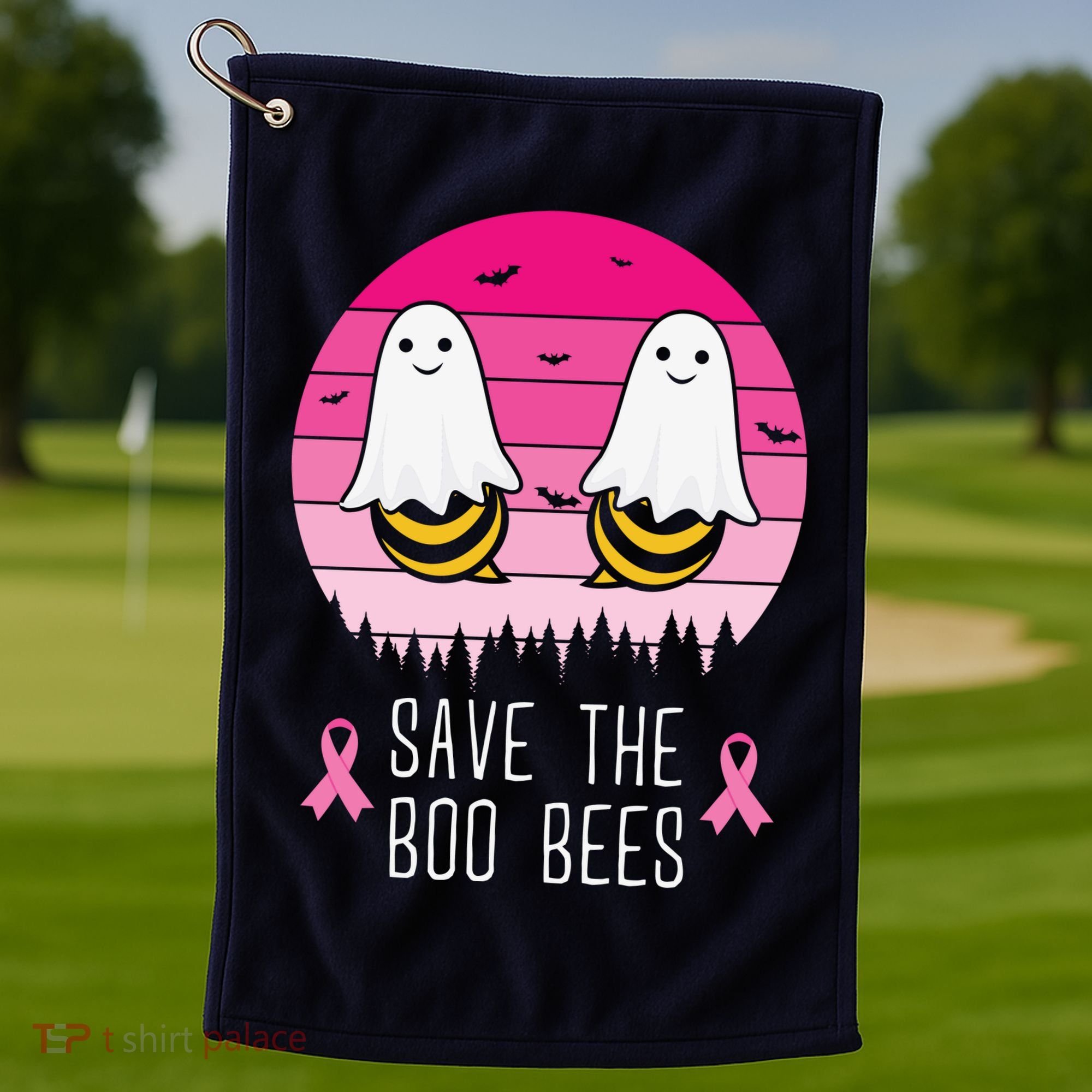 Save The Bbo Bees Breast Cancer Awareness Golf Towel