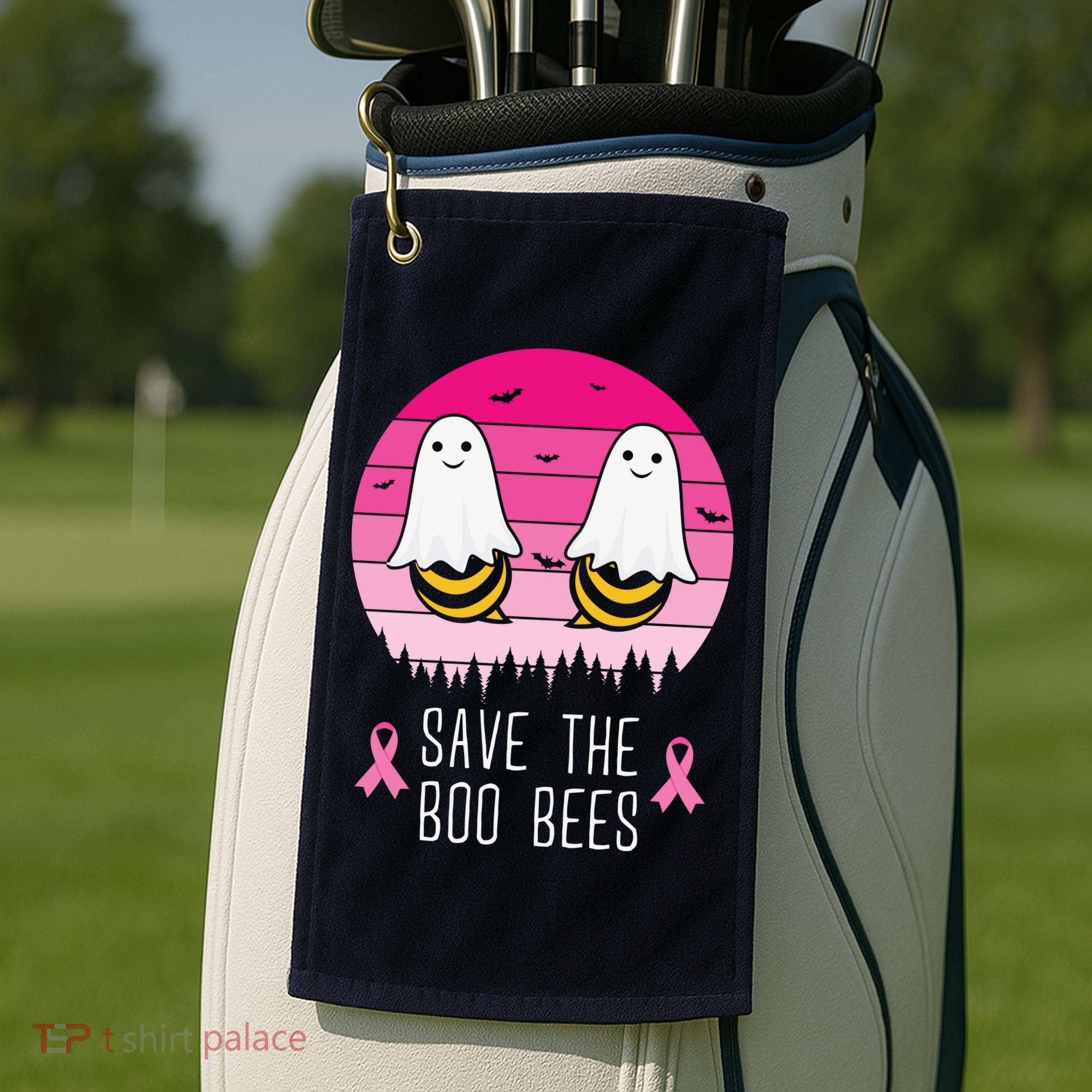 Save The Bbo Bees Breast Cancer Awareness Golf Towel