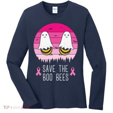 Save The Bbo Bees Breast Cancer Awareness Women's Long Sleeve Shirt