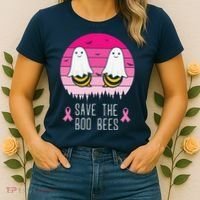 Save The Bbo Bees Breast Cancer Awareness Women's T-Shirt thumb 2