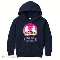 Save The Bbo Bees Breast Cancer Awareness Kids Hoodie thumb 0