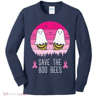 Save The Bbo Bees Breast Cancer Awareness Kids Long Sleeve Shirt