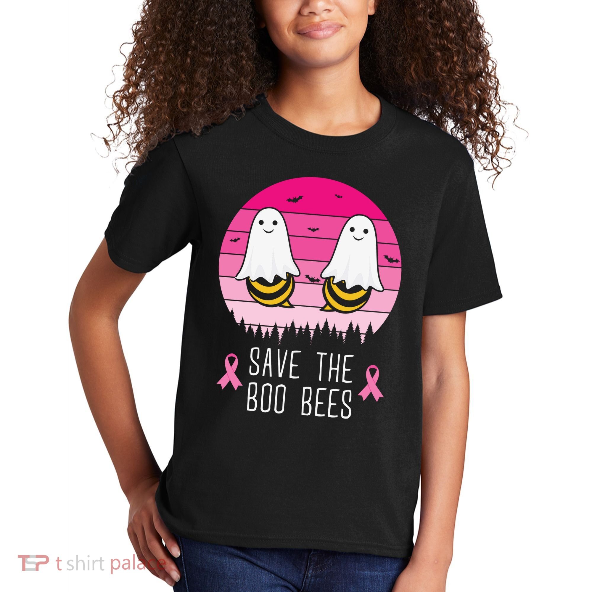 Save The Bbo Bees Breast Cancer Awareness Kids T-Shirt