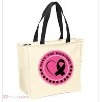 Save The Booters Breast Cancer Awareness Tote Bag thumb 2