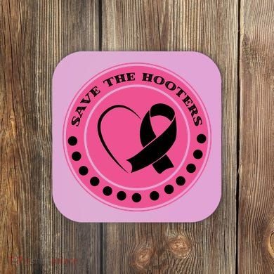 Save The Booters Breast Cancer Awareness Coaster