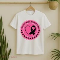 Save The Booters Breast Cancer Awareness T-Shirt thumb 2
