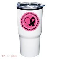 Save The Booters Breast Cancer Awareness Tumbler thumb 0