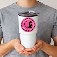Save The Booters Breast Cancer Awareness Tumbler thumb 2