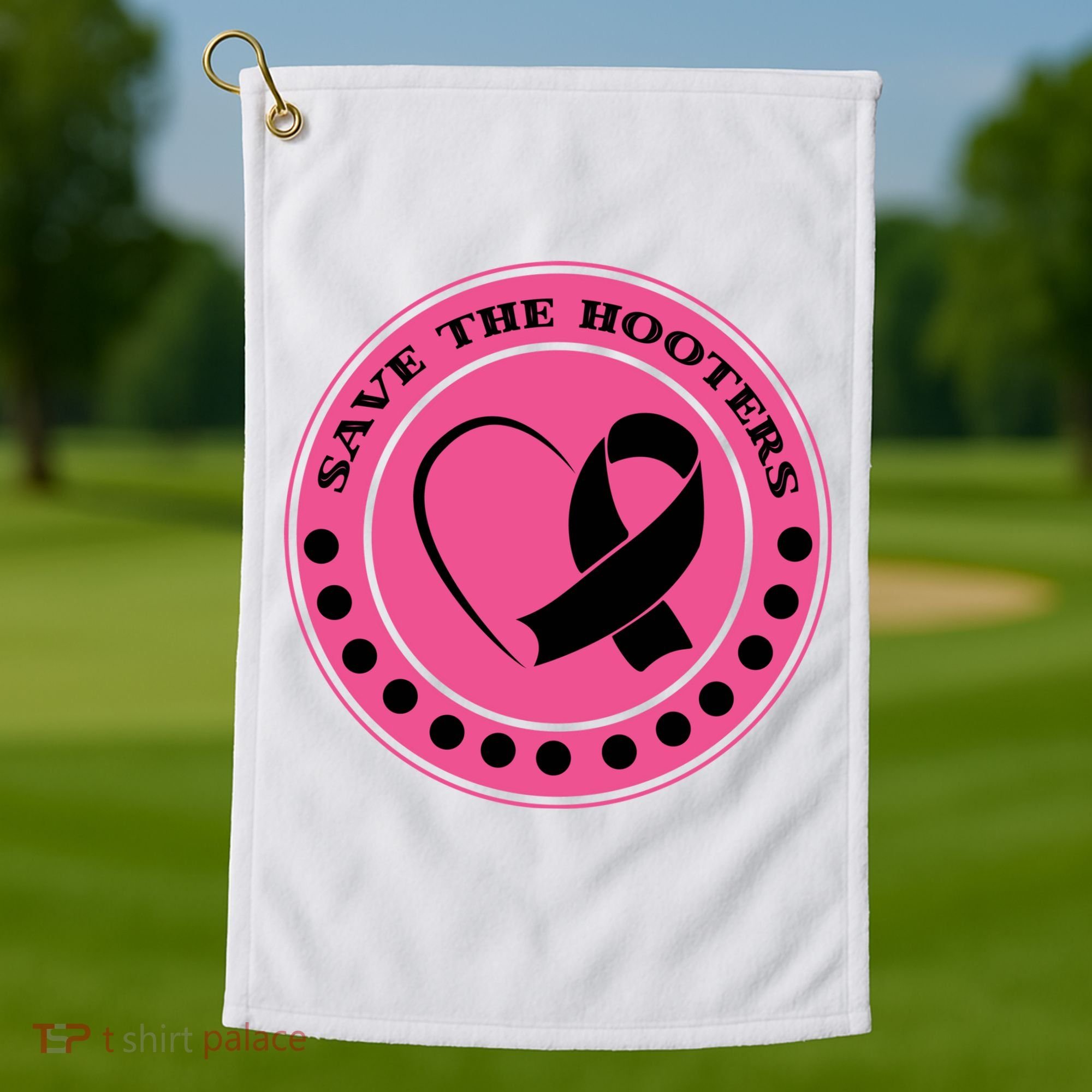 Save The Booters Breast Cancer Awareness Golf Towel