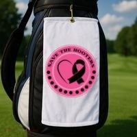 Save The Booters Breast Cancer Awareness Golf Towel thumb 2