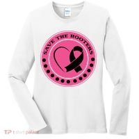 Save The Booters Breast Cancer Awareness Women's Long Sleeve Shirt thumb 0