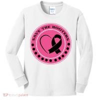 Save The Booters Breast Cancer Awareness Kids Long Sleeve Shirt thumb 0