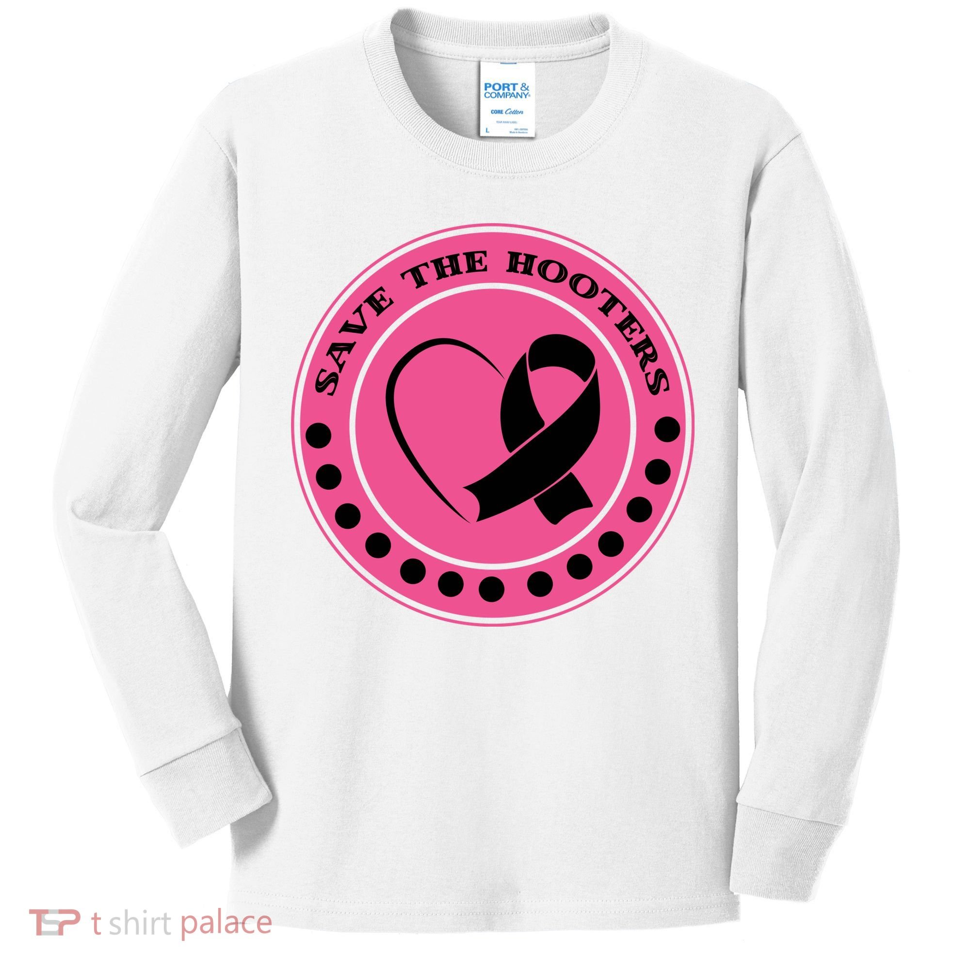 Save The Booters Breast Cancer Awareness Kids Long Sleeve Shirt