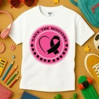 Save The Booters Breast Cancer Awareness Kids T-Shirt thumb 3