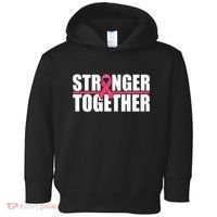 Stronger Together Breast Cancer Awareness Toddler Hoodie thumb 0