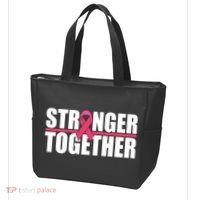 Stronger Together Breast Cancer Awareness Tote Bag thumb 3