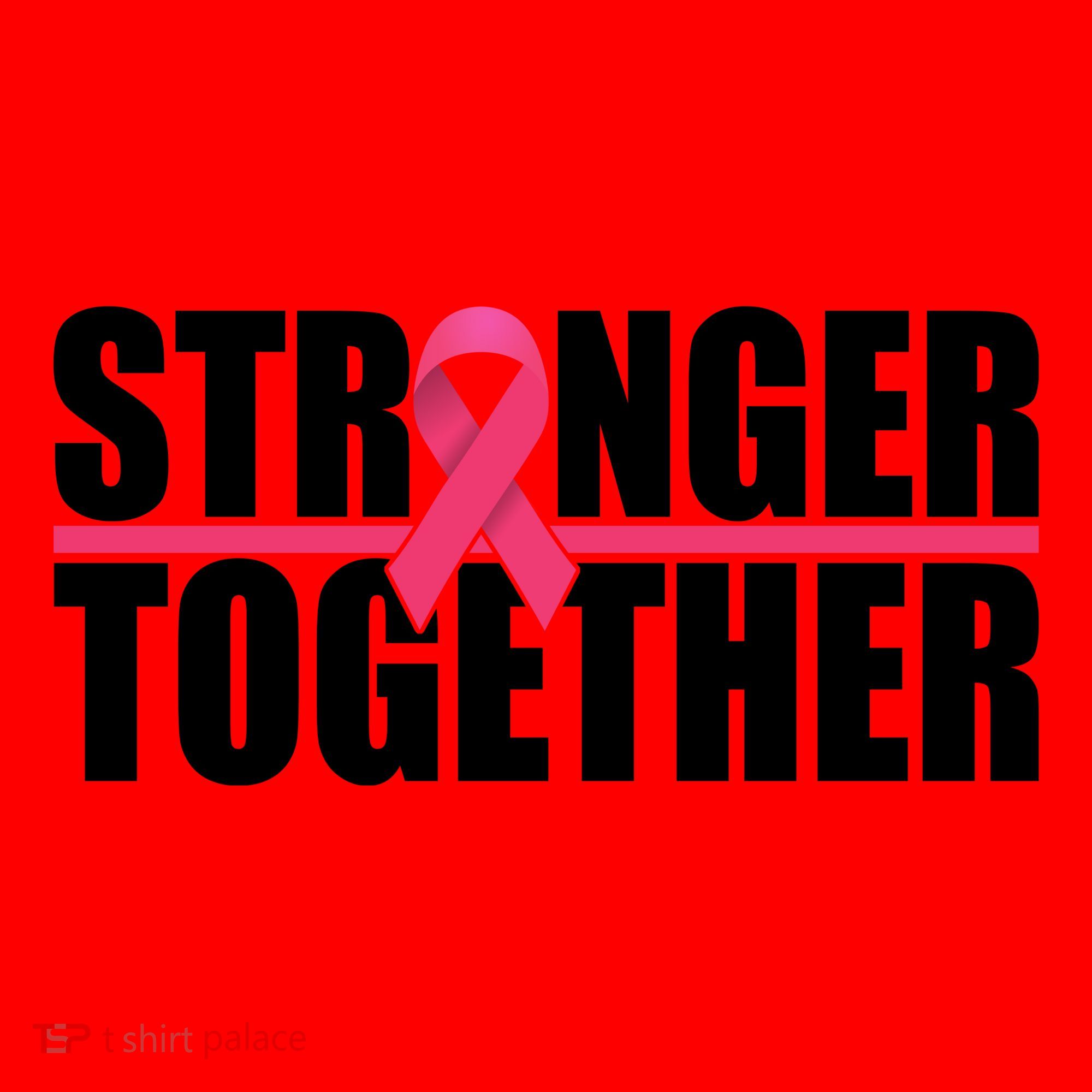 Stronger Together Breast Cancer Awareness Santa Hat