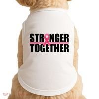 Stronger Together Breast Cancer Awareness Doggie Tank thumb 0