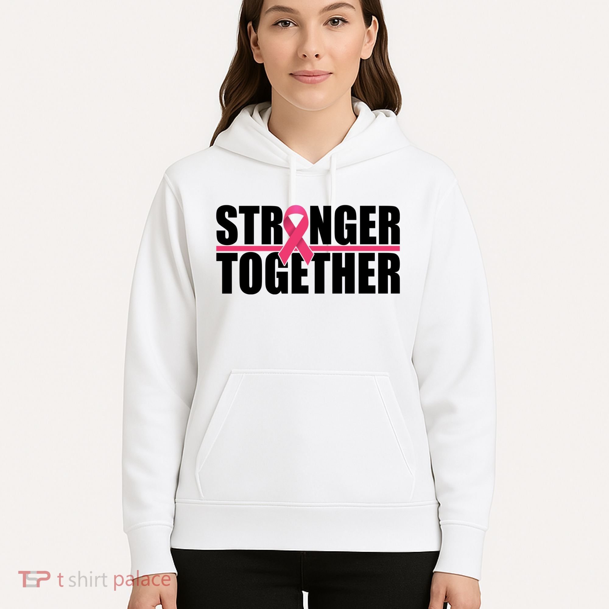 Stronger Together Breast Cancer Awareness Hoodie