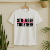 Stronger Together Breast Cancer Awareness T-Shirt thumb 2