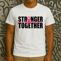 Stronger Together Breast Cancer Awareness T-Shirt thumb 3