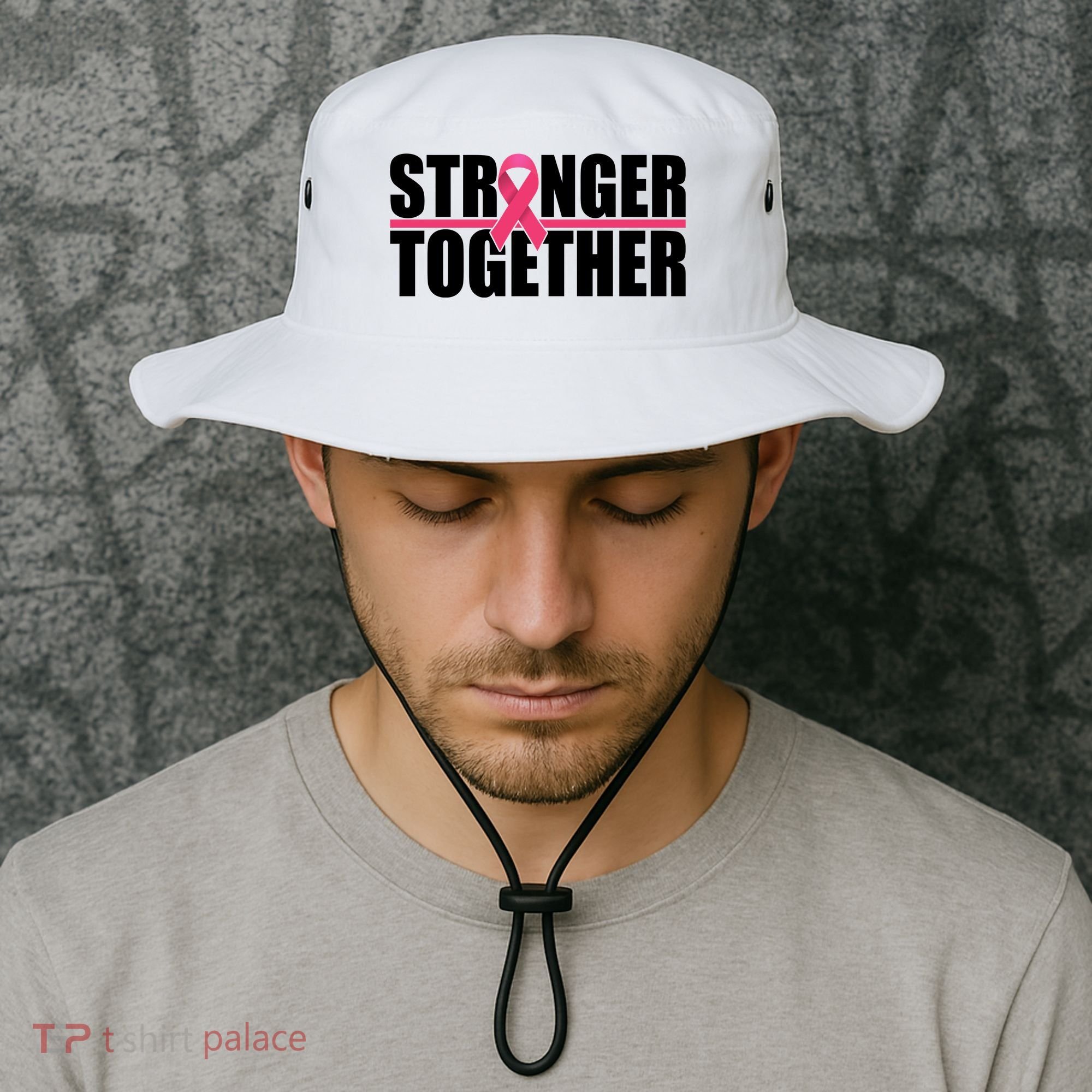 Stronger Together Breast Cancer Awareness Bucket Hat