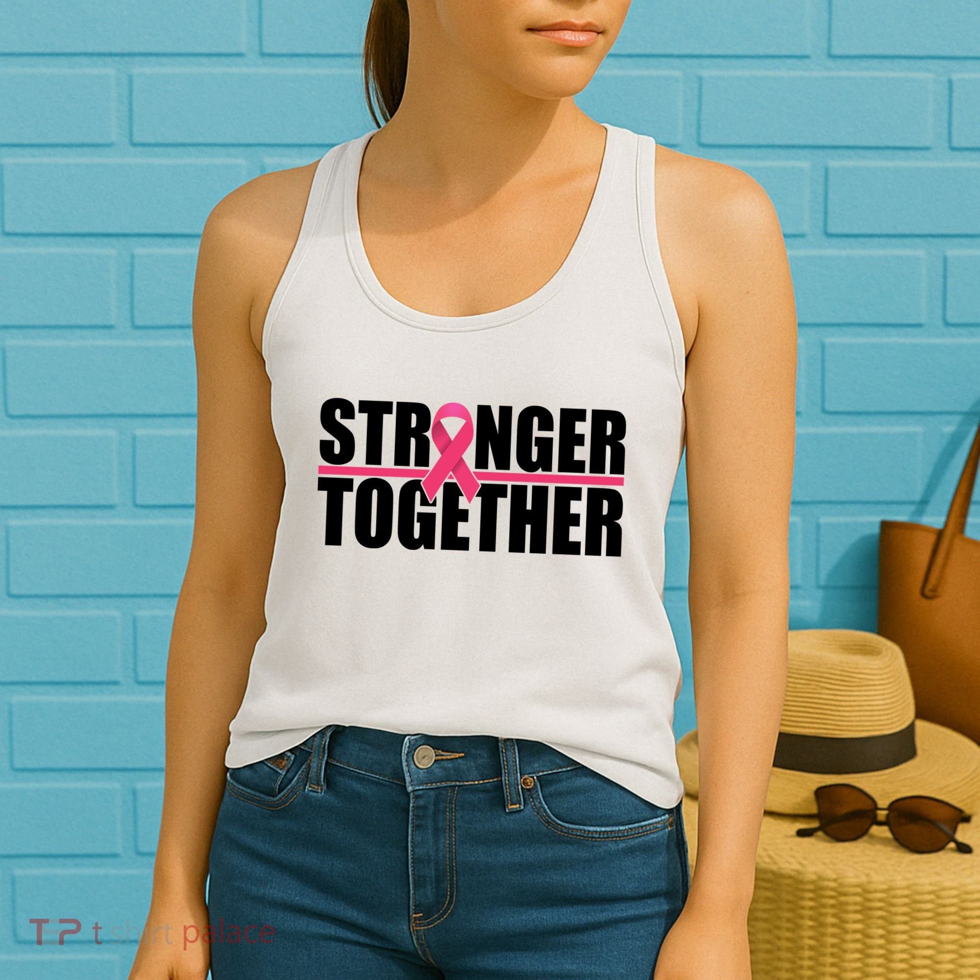 Stronger Together Breast Cancer Awareness Women's Tank Top