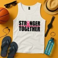 Stronger Together Breast Cancer Awareness Tank Top thumb 4