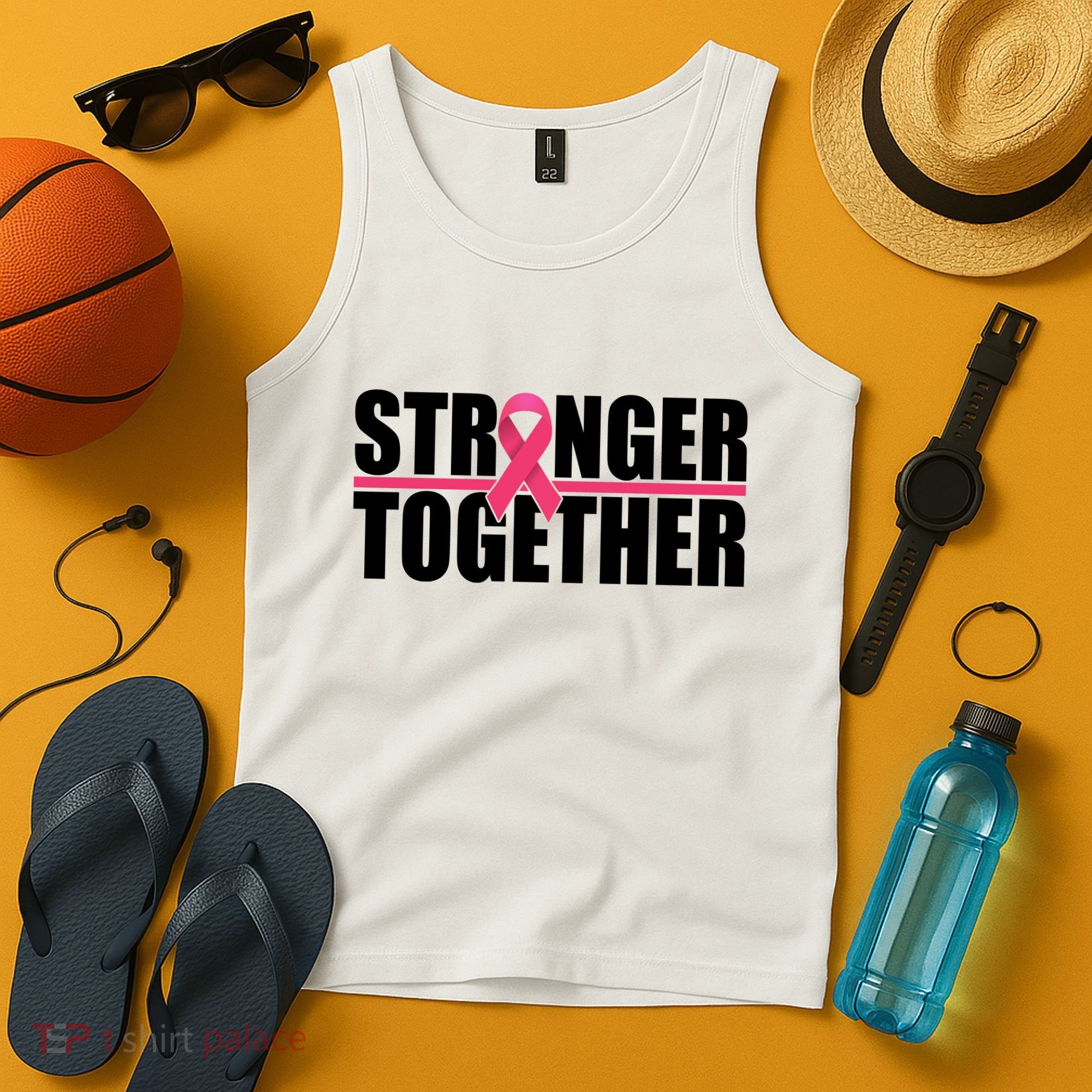 Stronger Together Breast Cancer Awareness Tank Top