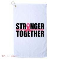 Stronger Together Breast Cancer Awareness Golf Towel thumb 0
