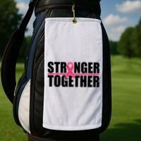Stronger Together Breast Cancer Awareness Golf Towel thumb 2