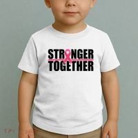 Stronger Together Breast Cancer Awareness Toddler T-Shirt thumb 2