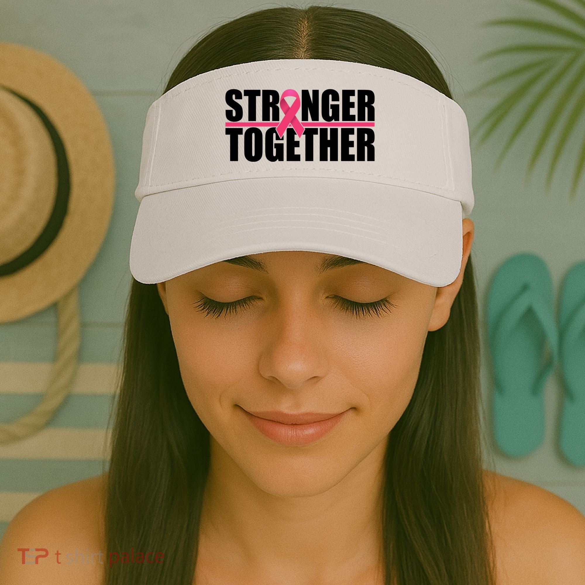 Stronger Together Breast Cancer Awareness Visor