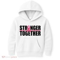 Stronger Together Breast Cancer Awareness Kids Hoodie thumb 0