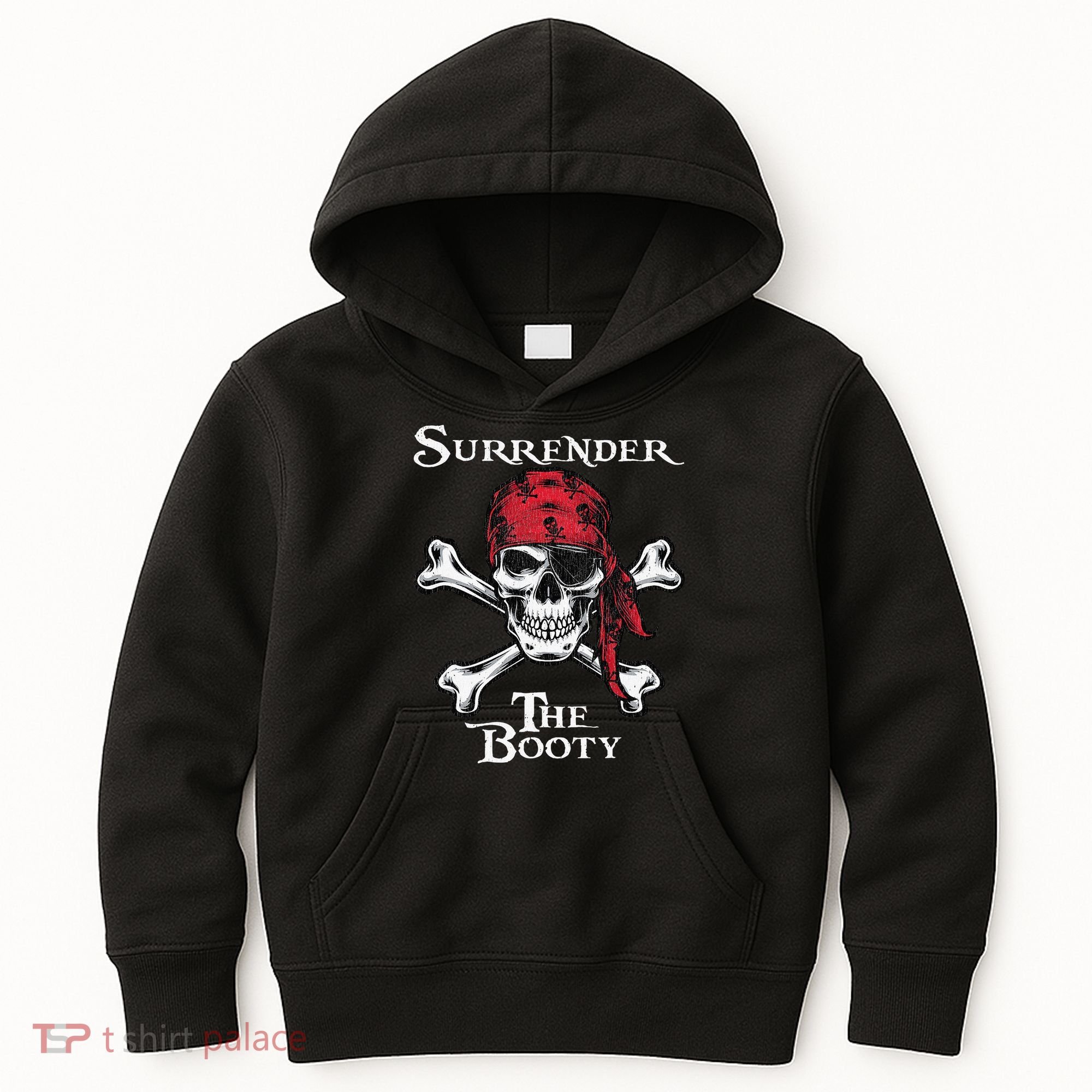Surrender The Booty Pirate Festival Kids Hoodie