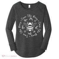 Save The Bees Conserve Endangered Bees Women's Perfect Tri Tunic Long Sleeve Shirt thumb 0