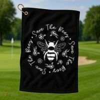Save The Bees Conserve Endangered Bees Golf Towel thumb 1