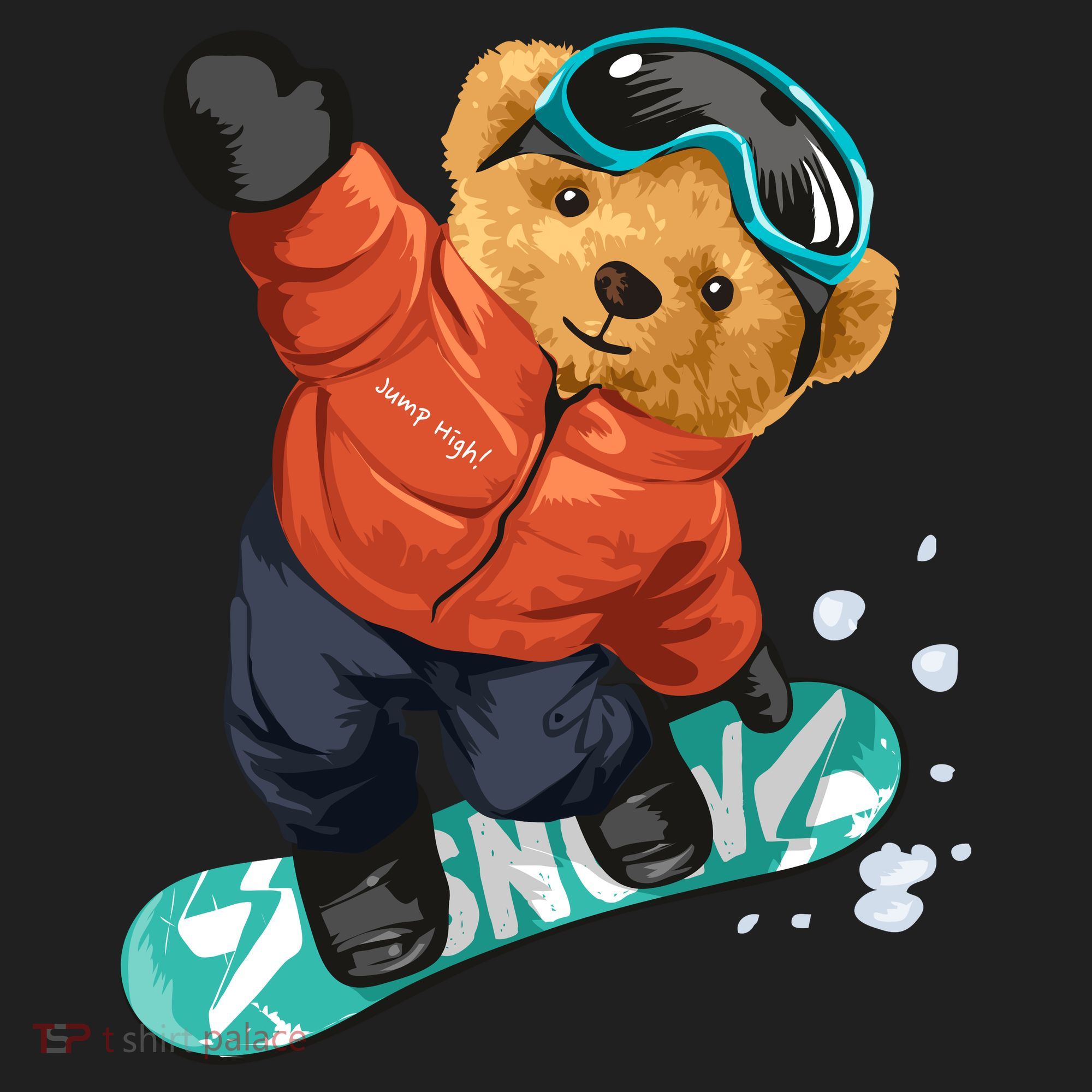 Snowboarding Teddy Bear | Funny Gifts For Snowboarders Women's Sweatshirt