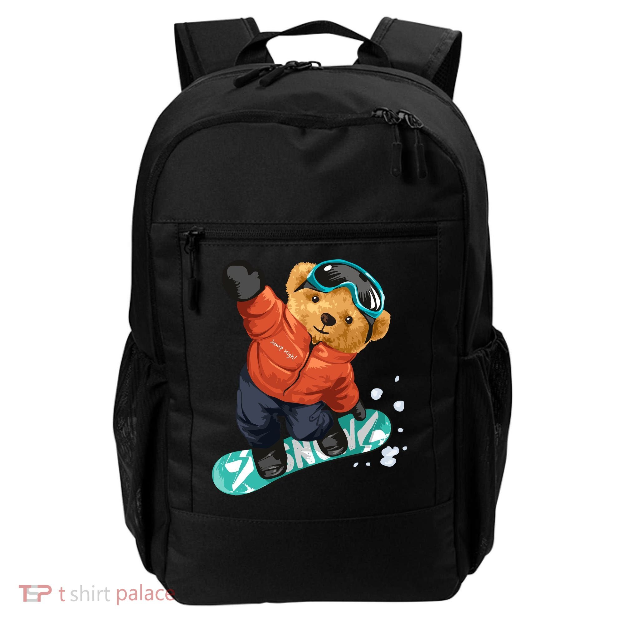 Snowboarding Teddy Bear | Funny Gifts For Snowboarders Backpack