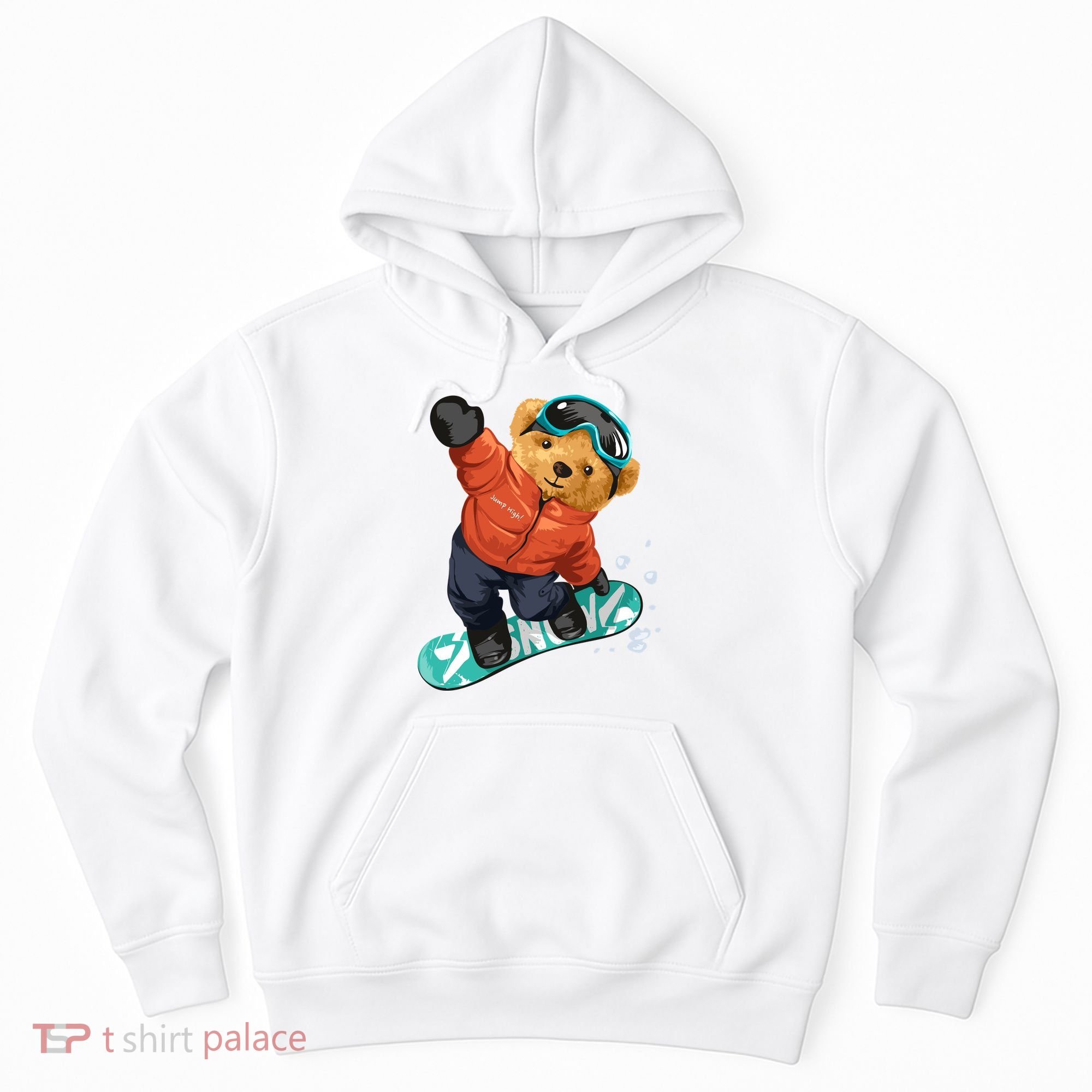 Snowboarding Teddy Bear | Funny Gifts For Snowboarders Hoodie