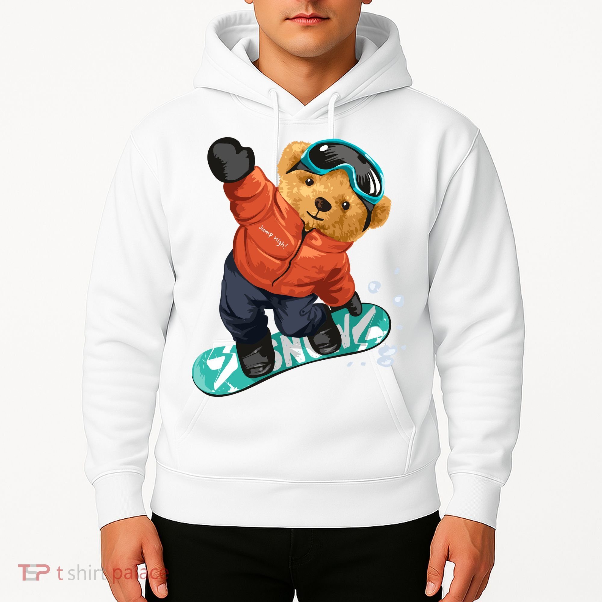 Snowboarding Teddy Bear | Funny Gifts For Snowboarders Hoodie