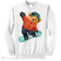 Snowboarding Teddy Bear | Funny Gifts For Snowboarders Sweatshirt thumb 0