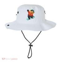 Snowboarding Teddy Bear | Funny Gifts For Snowboarders Bucket Hat thumb 0
