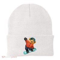 Snowboarding Teddy Bear | Funny Gifts For Snowboarders Beanie thumb 0