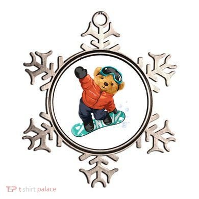 Snowboarding Teddy Bear | Funny Gifts For Snowboarders Ornament