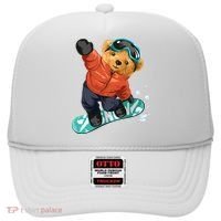 Snowboarding Teddy Bear | Funny Gifts For Snowboarders Hat thumb 0