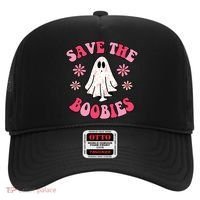 Save The Boobies Breast Cancer Groovy Ghost Hat thumb 0