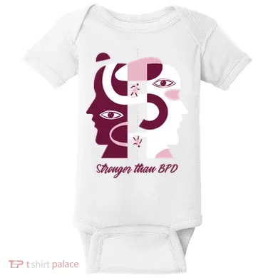 Stronger Than BPD Awareness Baby Bodysuit